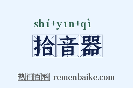 拾音器是什么意思的图片